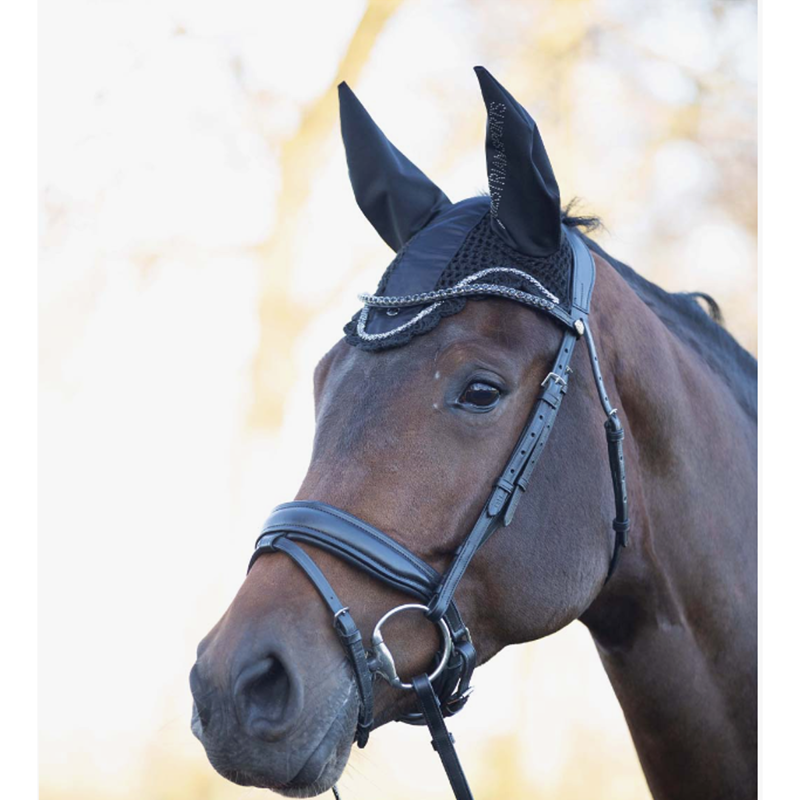 QHP Gloss Ear Net - Black-1